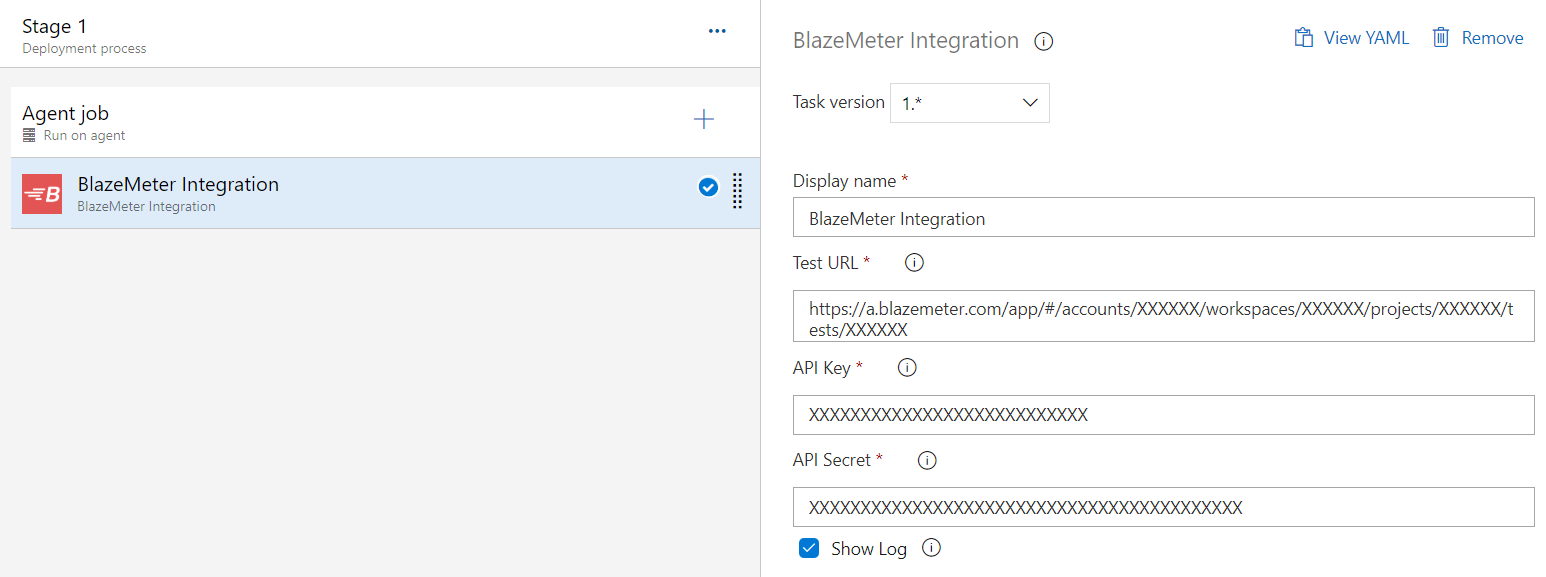 BlazeMeter Integration Parameter